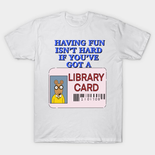 Library Card T-Shirt by missannagray